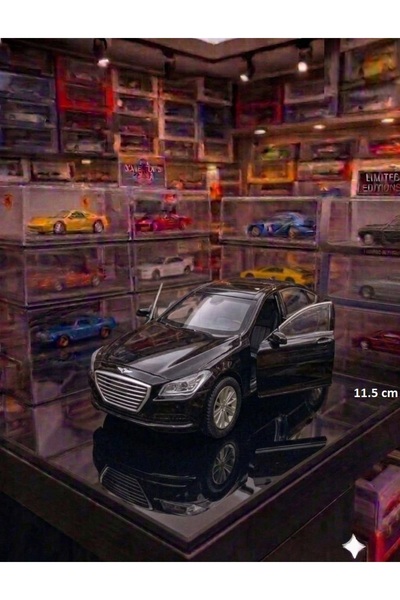 OYUNCAKSAHİLİ Hyundai Genesis Metal Araba Kapıları Açılır Çekbırak 11.5cm Die...