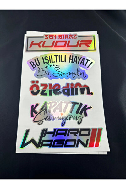 TKY Hologram Rear Window Sticker Label Model 020