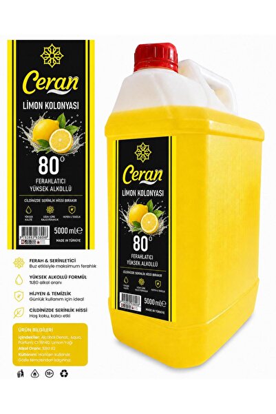 CERAN KOLONYA KOLONYA 5 LİTRE LİMON KOLONYA