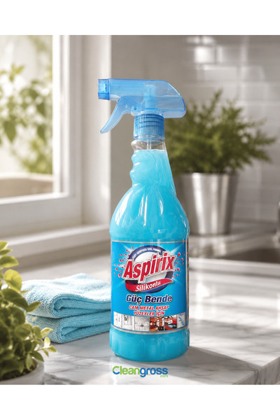 Aspirix Tex Silikonlu Cam Metal Ahşap Yüzey Temizleyici Koruyucu 750 ml