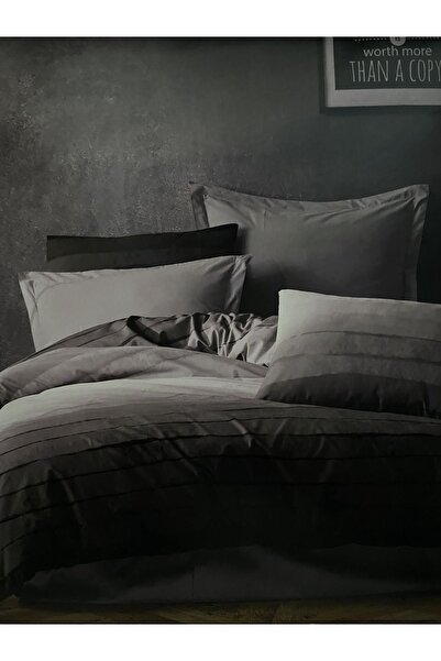 Brillant Home Double 4 Piece Duvet Cover Set Blacking Black