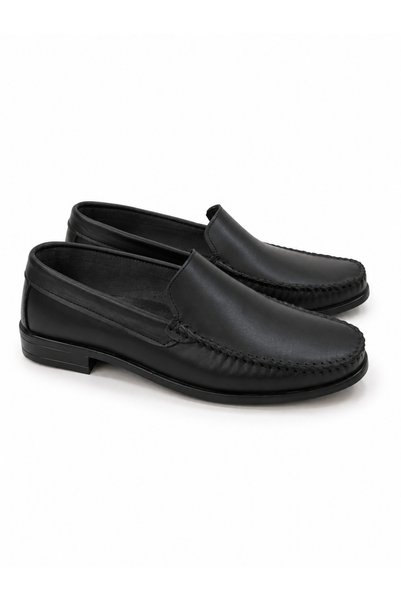 Hakiki Deri Bağcıksız Erkek Günlük Klasik Loafer Ayakkabı
