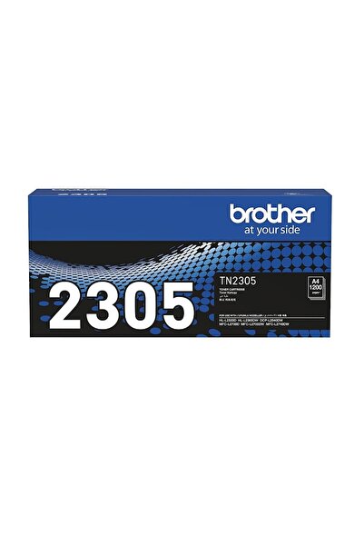 Brother خرطوشة حبر أسود أصلية TN2305 بسعة قياسية، تنتج 1,200 صفحة، متوافقة مع...