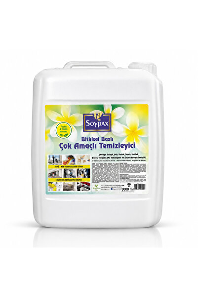 SOYPAX Bitkisel Bazlı Çok Amaçlı Temizleyici 3000 ml | Yağ Çözücü Mutfak, Ban...