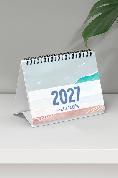 Eldesen Tasarım 2026 Masa Takvimi Spiralli A6 (15x12cm) Orta Boy / Resmi Tati...