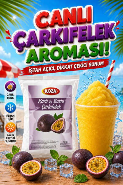 Koza Premium Selection Slush Makinesi Tozu Karlı Buzlu Buzlaş Ice Slush Toz K...