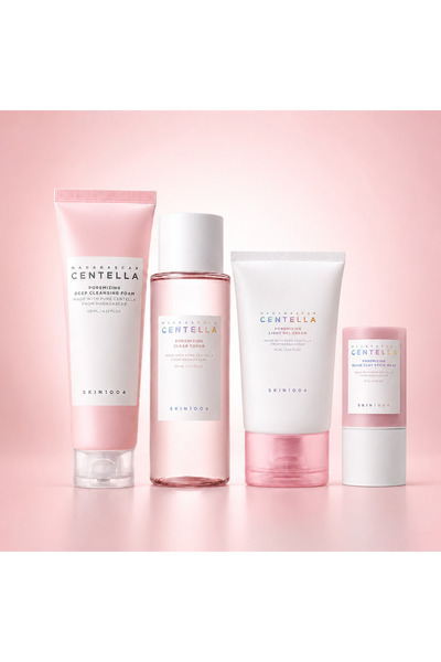 Skin1004 مجموعة سكين 1004 مدغشقر سنتيلا لتفتيح البشرة وتوحيد لونها (4 قطع)