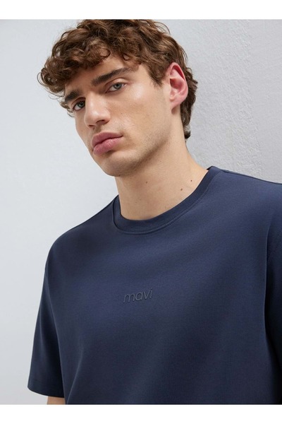Mavi M0613102 Printed T-Shirt Men's T-Shirt Dark Blue