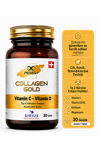 Provega Collagen Gold Multi Complex | Tip 2 Hidrolize Kolajen, Glukozamin, Ko...