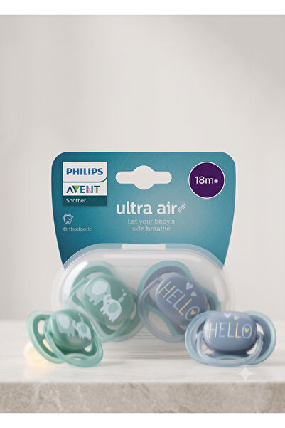 Philips Avent لهاية ألترا إير +18 شهرًا، عبوة من قطعتين للأولاد scf349/18