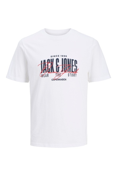 Jack & Jones Plus Tricou bărbătesc cu guler rotund, mărimi mari, din bumbac, ...