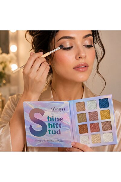 Desire21 Holographic Eyeshadow Palette 12 pigments