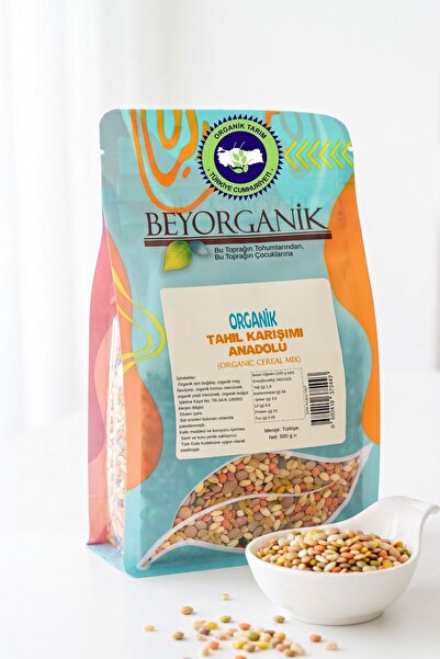 BEYORGANİK Organik Çorbalık Tahıl Karışımı Anadolu 500gr (PESTİSİT VE AFLATOK...