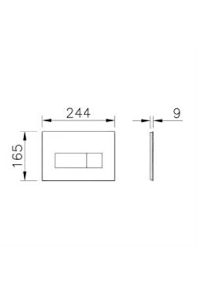 VitrA Root Square Kumanda Paneli 740-2325 Fırçalı Altın