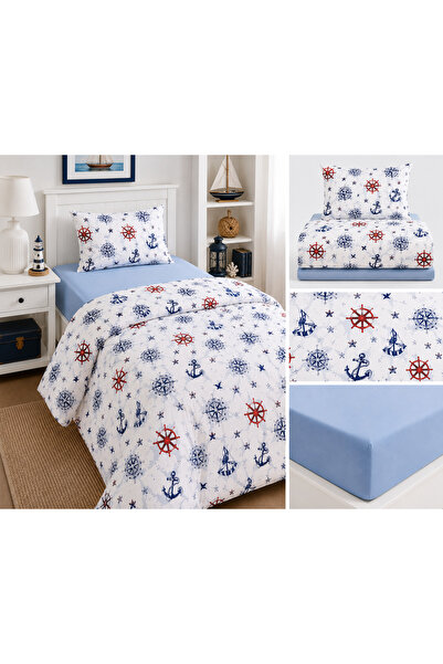 StellaFlavo 120 x 200 Duvet Cover Set - Elastic Cotton Sheet for Bed