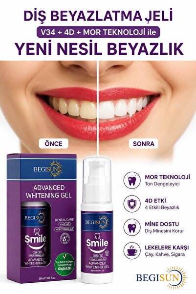 Generic Brand Begisun V34 + 4D |   Advanced Formula Teeth Whitening Gel with ...