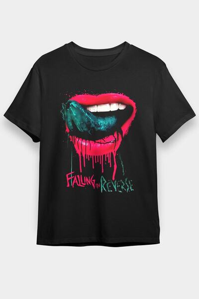 Adrift Falling In Reverse crna unisex majica T-shirt