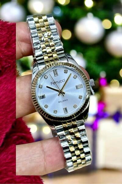 Ferrucci Mini Rolex Kasa Kadın Kol Saati Takvimli