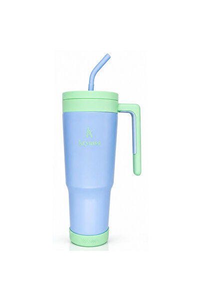 Krymso 1200ml Stainless Steel Tumbler with Handle, Straw, Infuser, Boot, Insu...
