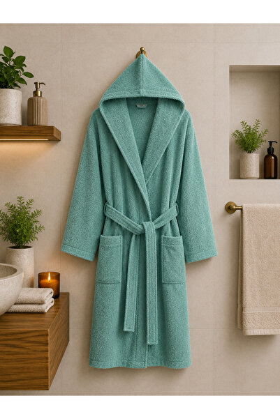 MYSOFTHOME Bathrobe with Hood, 100% Cotton, Ultra Soft Textured