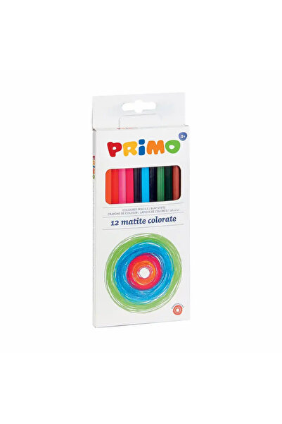 Primo Creioane colorate Morocolor, 12 culori/cutie