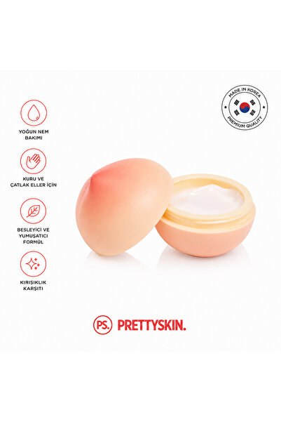 ps. prettyskin. Peach Hand Cream 35Gr |   Moisturizing Peach Extract Hand Cream