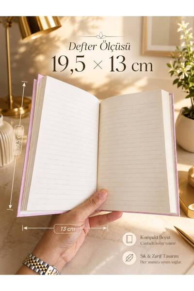 4nio Patterned Hard Cover Striped Notebook