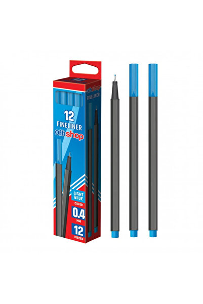 Offishop Fineliner albastru deschis, 0.4mm -