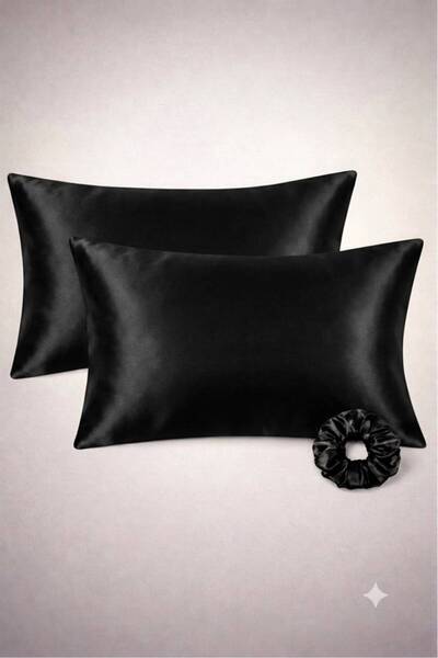 DUSK Saten 2 Adet 50x70 Yastık Kılıfı Kıvırcık Saçlılar