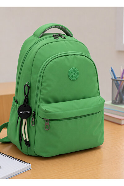 Bevitton 2500 Green Waterproof Schoolbag Unisex Daily School Backpack