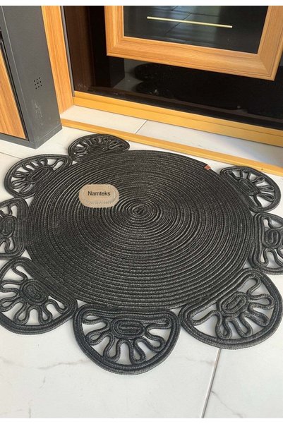 naylişhome Jute Straw Brown Door Mat Bathroom Kitchen Balcony Mat Dowry Gift
