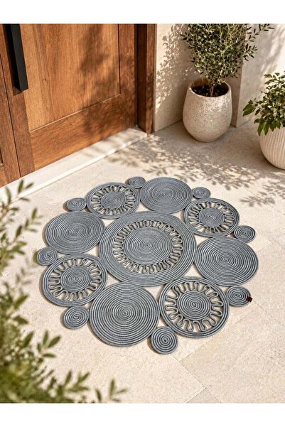 naylişhome Jüt kilim Hasır Kapı Önü Banyo Mutfak Salon Oturma Odası Paspası M...