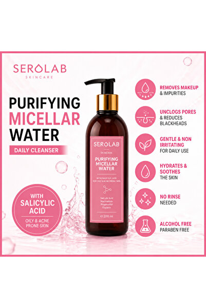 SEROLAB Purifying Micellar Water puncte negre si ten mixt
