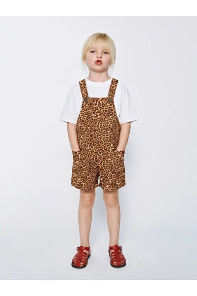 poalakıds Leopar Desenli Salopet
