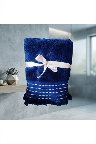Ercahome tekstil 50*90 Size 100% Cotton Navy Blue Double Face Towel Towel Han...