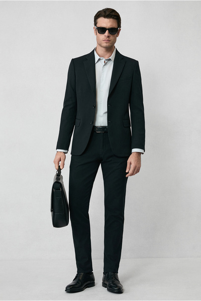 Kiğılı Slim Fit Slim Fit Lycra Canvas / Chino Trousers with Side Pockets