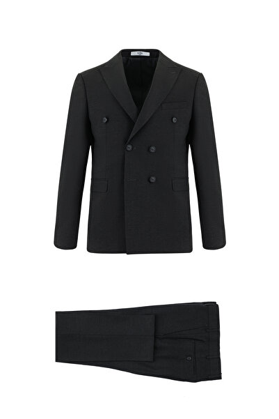 Kiğılı 7 Drop Super Slim Fit Extra Slim Fit Wool Double-Breasted Suit
