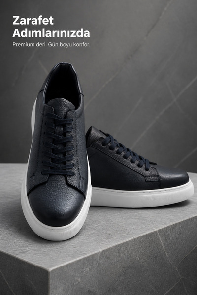 PATRICK CASSA Men's Genuine Leather Classic Daily Walking Sports Shoes