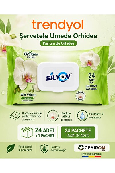 OEM SERVETELE UMEDE ORCHIDE SILYON CU CAPAC 120 X 24 PACHETE