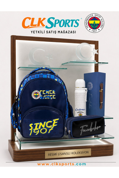 Fenerbahçe Okul Sırt Çantası , Lisanslı Çelik Termos Premium Set