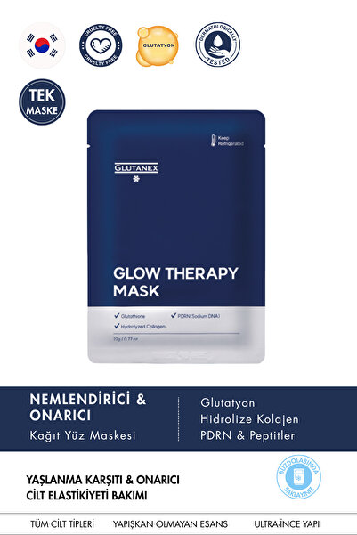 GLUTANEX Glow Therapy Mask 1 Piece |   Skin Renewing Sheet Mask Containing Pd...