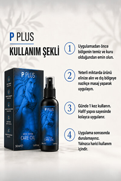 p plus Erkek Bakım Yağı | Xxl / Süreklilik Ve Canlılık | Dinamik Destek | Yoğun Etki | Artışı