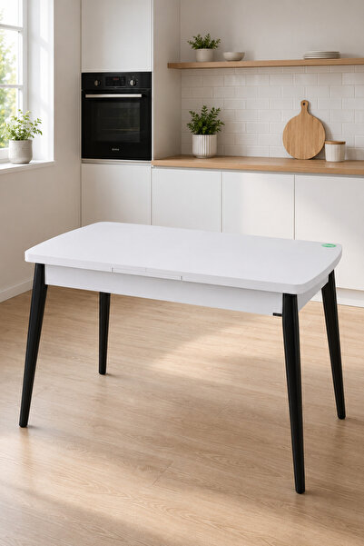 VİLİNZE Vilinze Avanos Ahşap Açılır Kapanır Mdf Mutfak Masası - 70x120+30 cm
