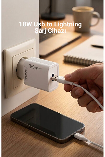 Torima TRM C18L Quick Hızlı Şarj 18w Usb to Lightning Şarj Aleti
