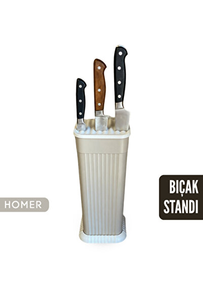 Homer Bıçak Standı Tezgah Üstü Bıçaklık Organizer Evrensel Tutucu Mutfak Düze...