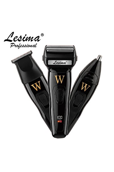 Lesima Ls-100 Sakal Yanak Traş Ve Favori Düzeltme Tıraş Makinesi Yedek Başlıklı
