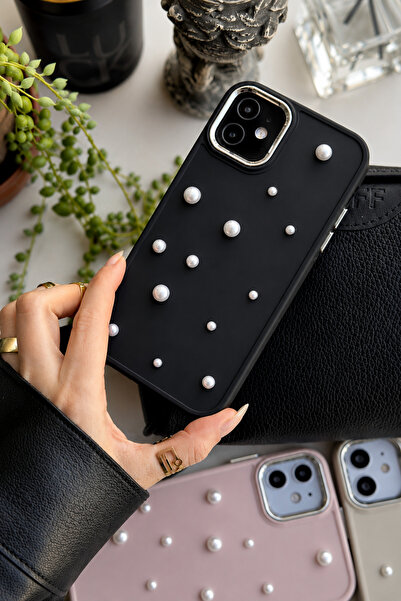 Go Aksesuar Iphone 11 Uyumlu 3d Oyuncaklı Pearl Tasarımlı Yumuşak Silikon Kılıf