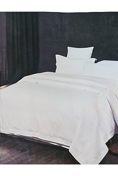 MILANO COLLECTION Set Lenjerie Pat Single Alba Hotel MC-5201