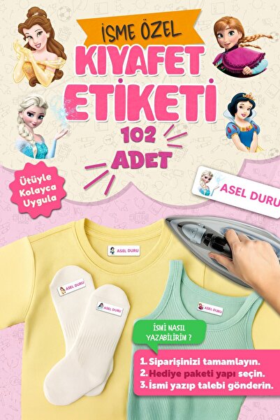 MSticker Kıyafet Etiketi - Okul Kıyafetlerine Kişiye Özel 30 Saniyede Kolay U...