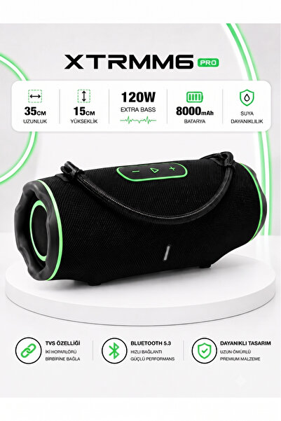 kawigo XTRMM6 PRO Bluetooth Hoparlör Taşınabilir Kablosuz Speaker 120W IPX5 S...